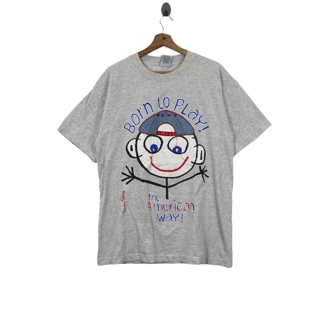 Vintage 90s DANNY FIRST USA Born to Play T-shirt - Etsy