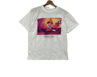 Vintage 90er Jahre PINOCCHIO KINDERFILM Cartoon T-Shirt