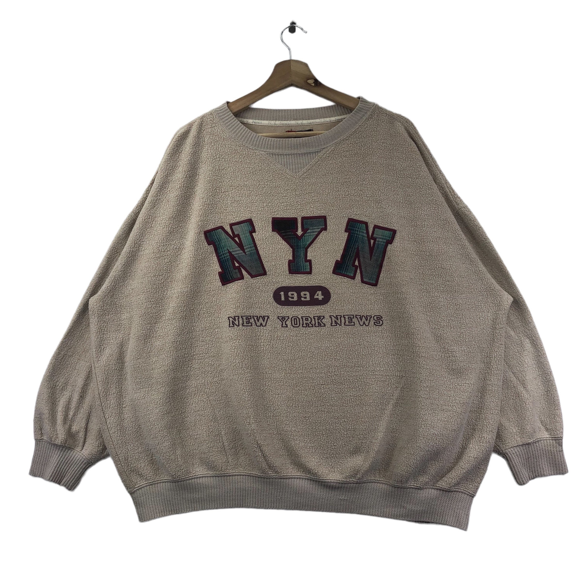 Vintage NEW YORK NEWS Baggy Crewneck Sweatshirt - Etsy