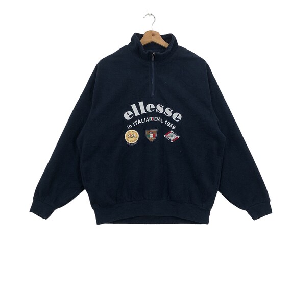 Vintage ELLESSE Golf PERUGIA ITALIA Polartec Half Zipper Fleece Sweatshirt Etsy