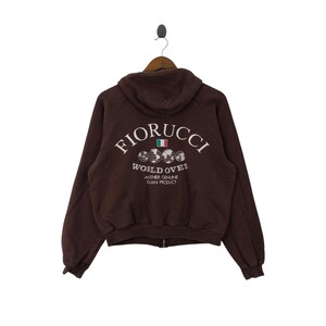 Vintage FIORUCCI ITALY World Over Full Zipper Hoodie