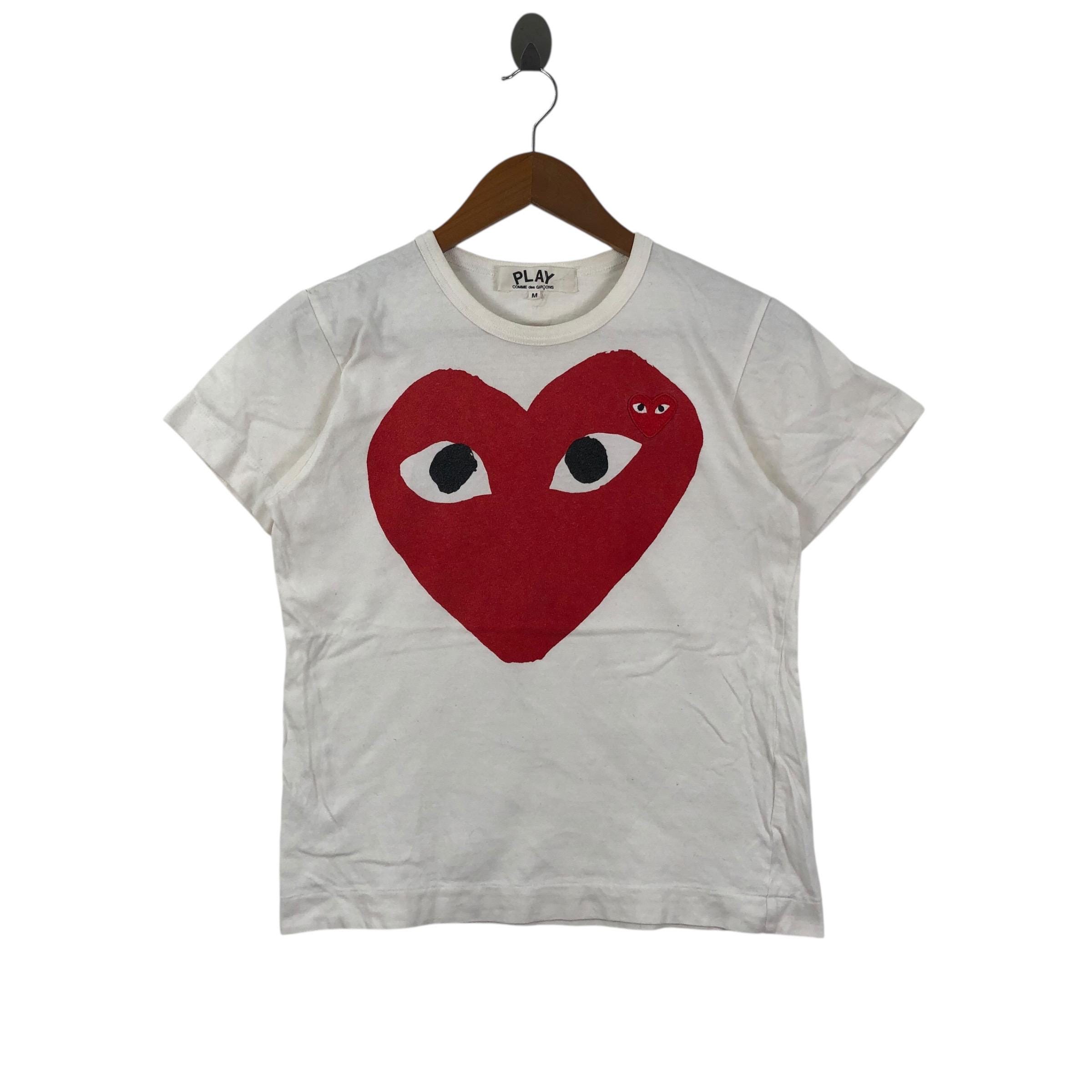 Japanese Brand COMME DES GARCONS Play Japan Og Logo T-shirt - Etsy