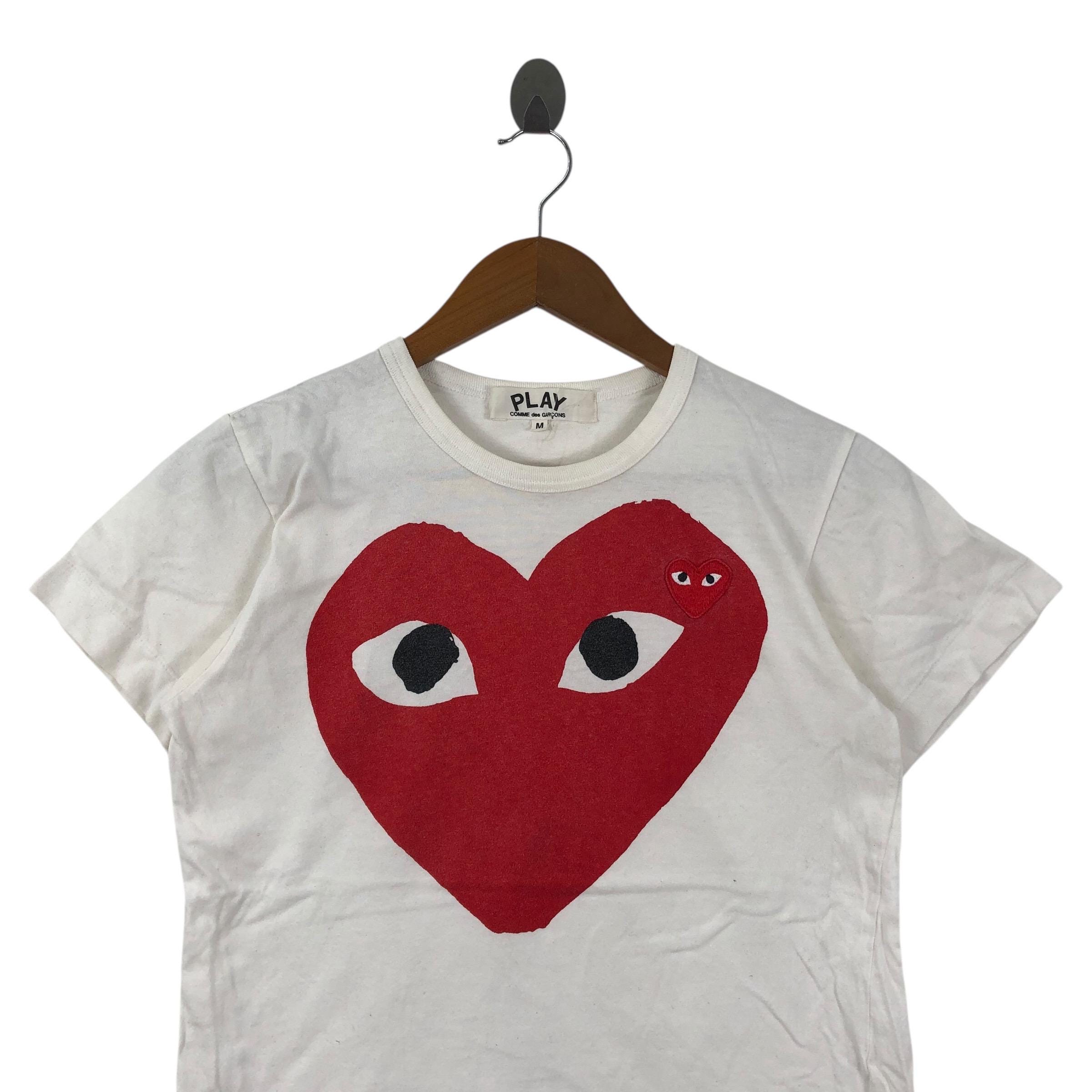 PLAY Comme des Garçons Tシャツ M Comme Des Garçons Play Big Red Heart Logo T-shirt Size M Japanese