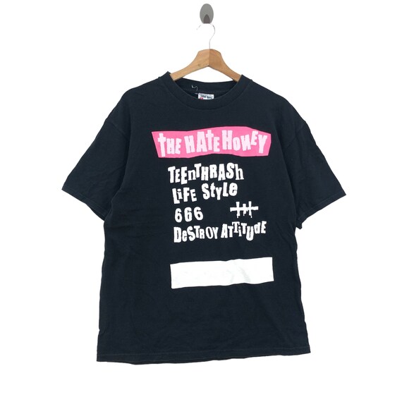 Vintage 90s THE HATE HONEY Teen Thrash Rock N Roll T-shirt - Etsy