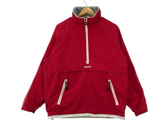 Vintage ELLESSE PERUGIA ITALIA Anorak Kangaroo Pocket Light Jacket