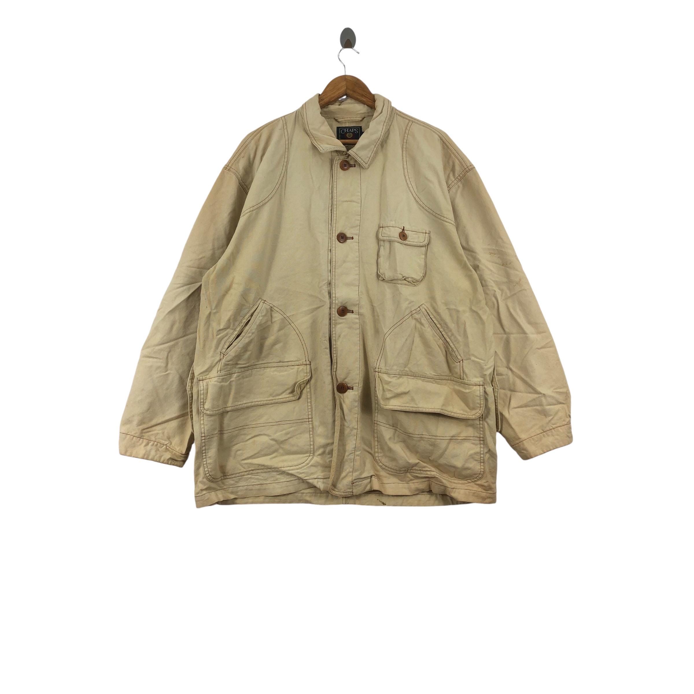 Vintage CHAPS RALPH LAUREN Rl Multipocket 3d Safari Chore Jacket