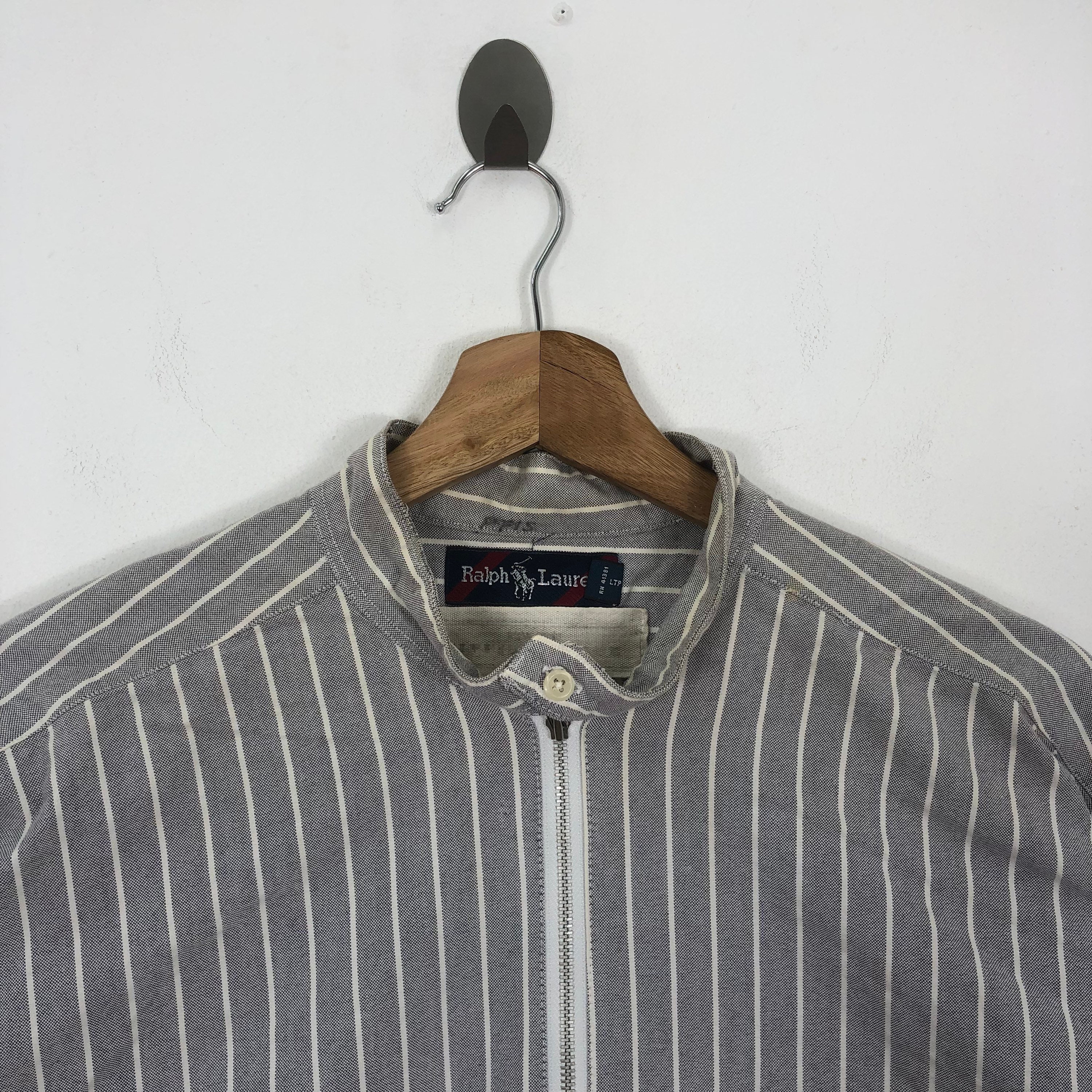 ジャケット・アウター Vintage Ralph Lauren stripe chaster coat ジャケット・アウター Vintage Ralph Lauren stripe chaster