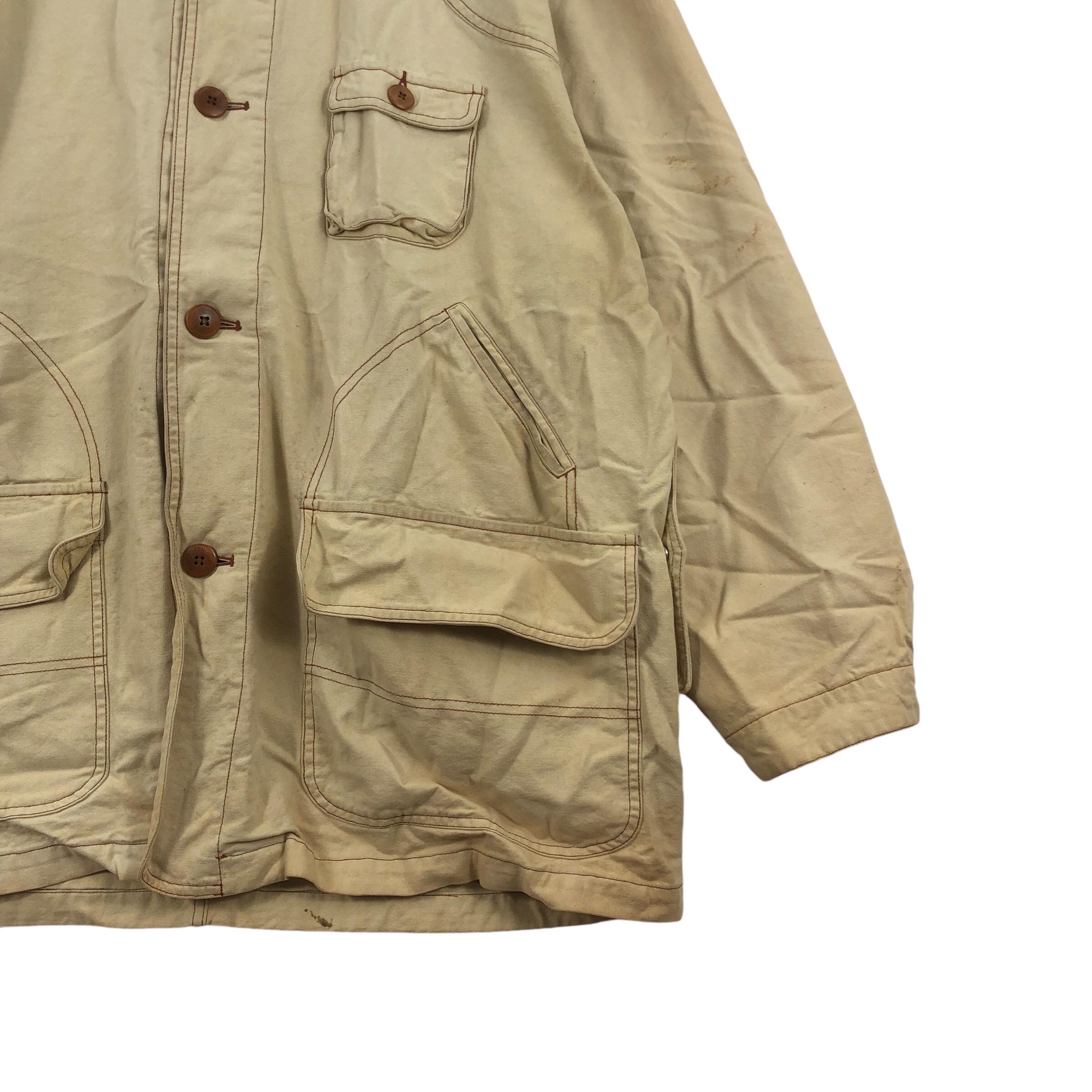 Vintage CHAPS RALPH LAUREN Rl Multipocket 3d Safari Chore Jacket