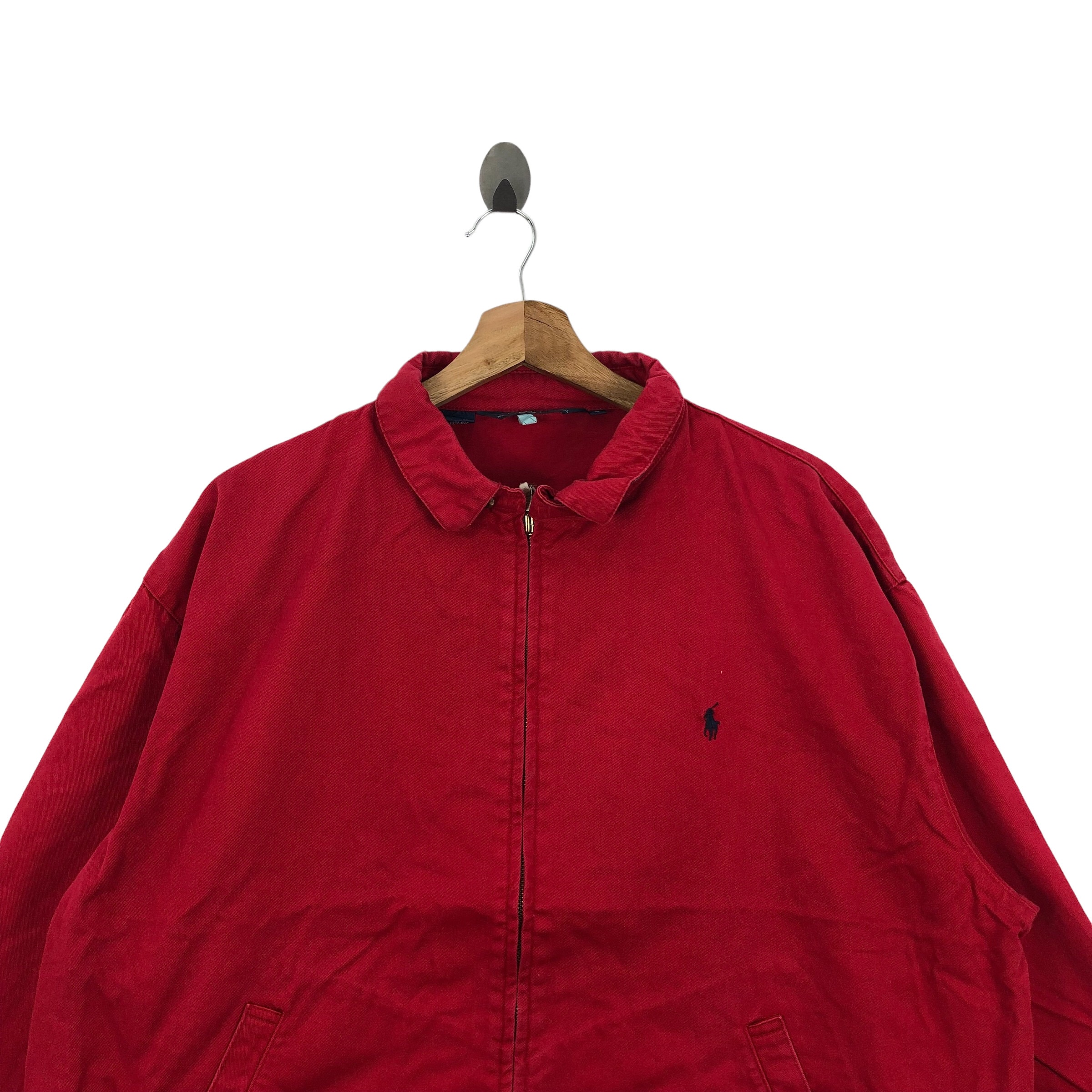 POLO RALPH LAUREN♢Vintage風アウター NWT! Polo Ralph Lauren Jacket Men's Brown Full Zip Pony