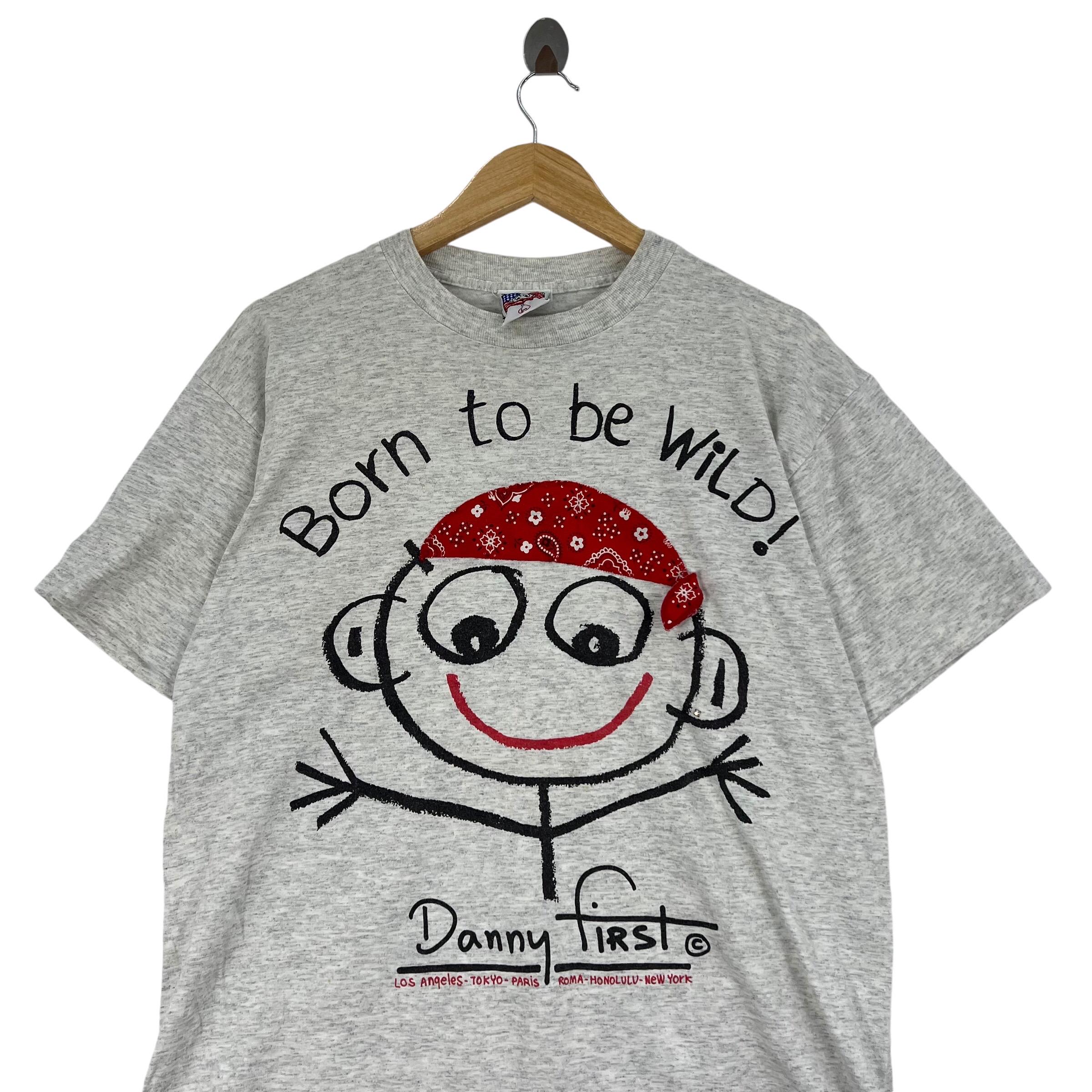 Vintage 90s DANNY FIRST Usa Born to Be Wild T-shirt - Etsy