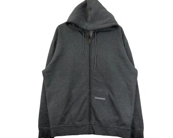 Vintage CARHARTT WORK IN PROGRESS Hoodie mit Reißverschluss