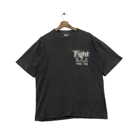Vintage Faded FIGHT 93-94 WORLD TOUR Nailed to the Road T-shirt - Etsy