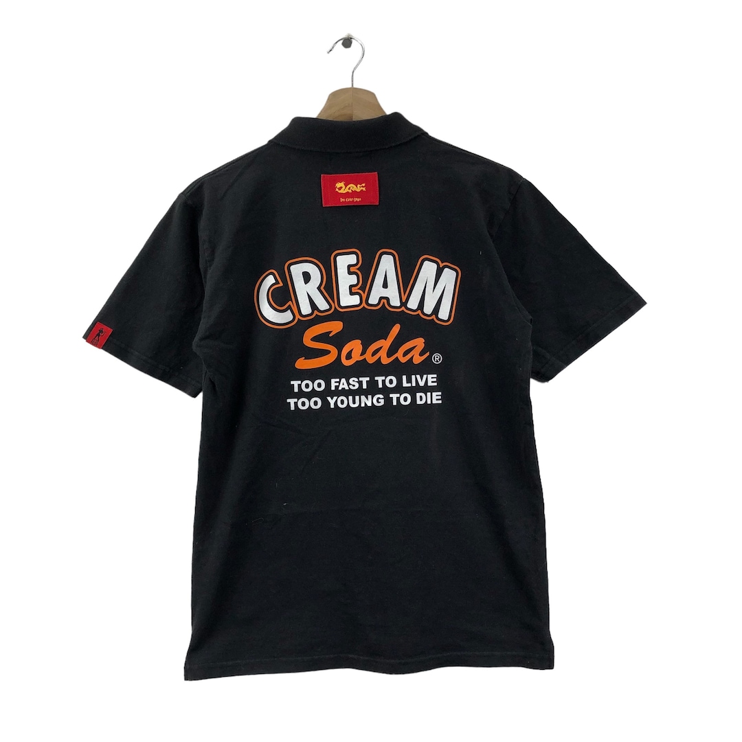 Cream soda シャツ CREAM SODA クリームソーダ Classics スカル刺繍 半袖 レーヨン