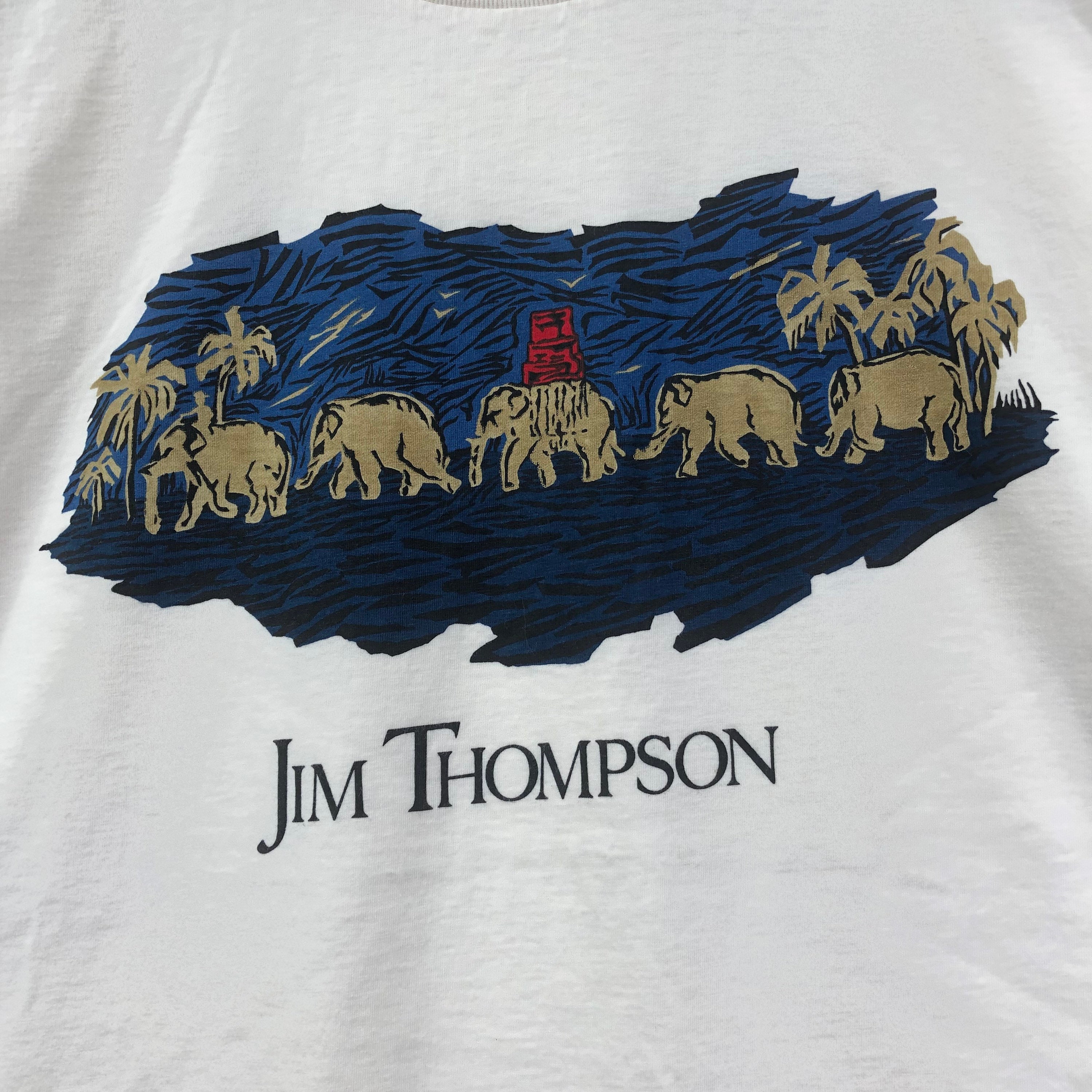 Vintage American Businessman JIM THOMPSON THAI Silk T-shirt - Etsy