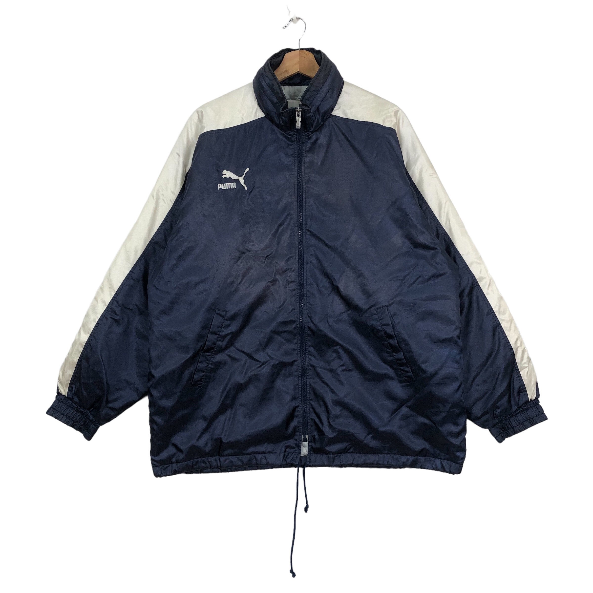 ヴィンテージ プーマ ジャンパー　ヴィンテージ　ネイビー　レア ウィンドブレーカー PUMA ジャケット メルカリ - ジュニアLサイズ ウェア