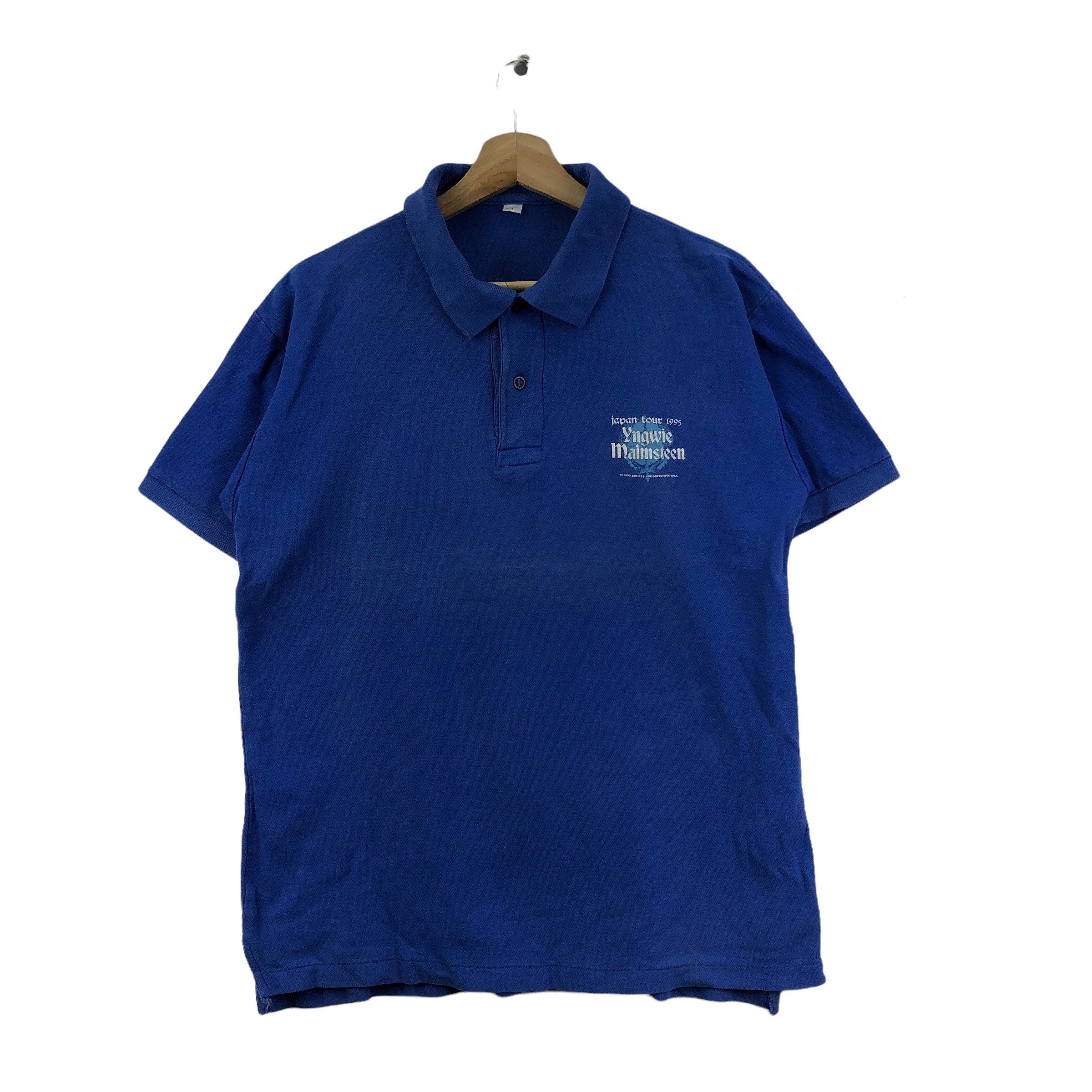 Vintage Swedish Guitarist YNGWIE MALMSTEEN Tour 1995 Polo Shirt - Etsy