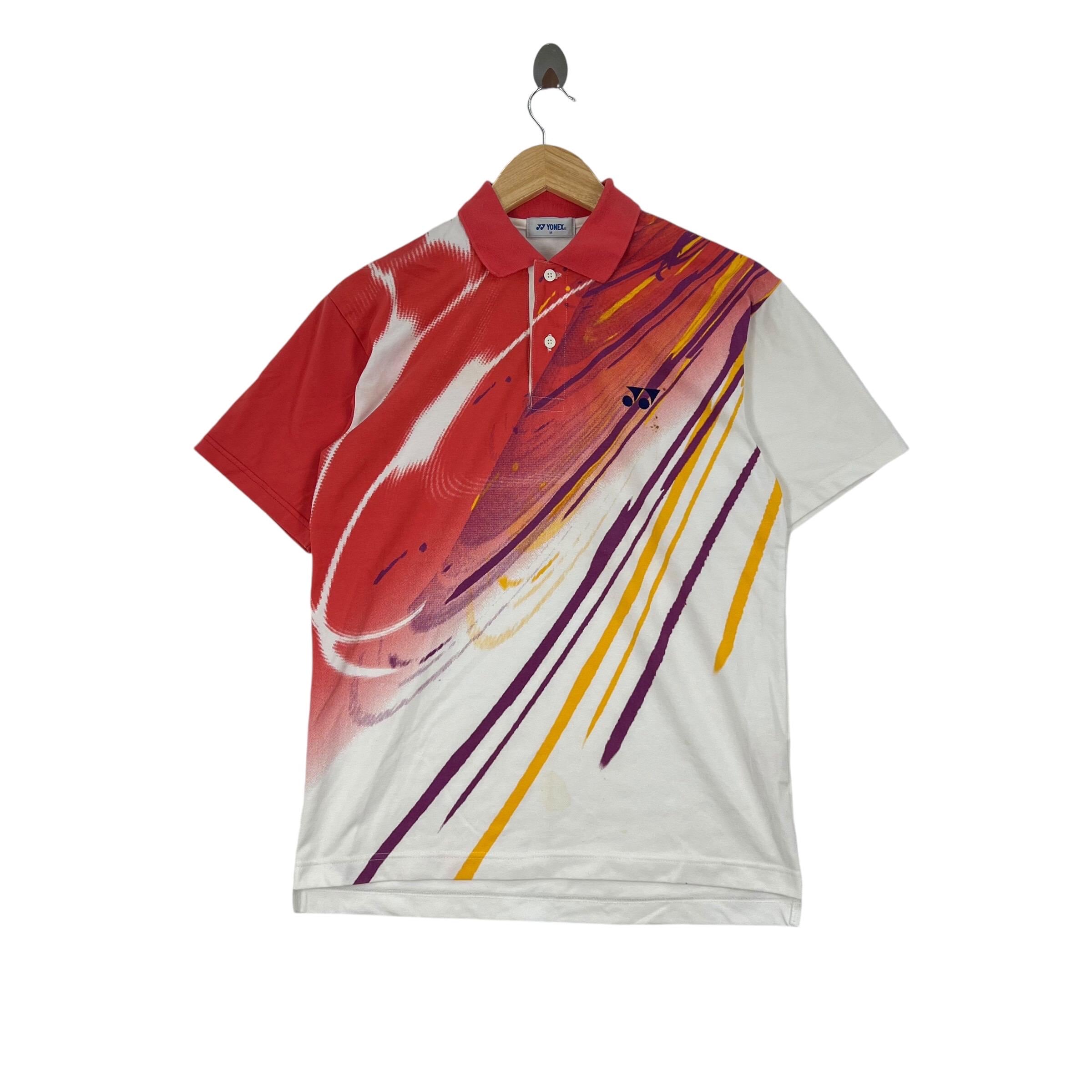 YONEX JASPO Mサイズ マルチカラーシャツ Vintage 90s YONEX JASPO BADMINTON Official Polo Shirt - Etsy