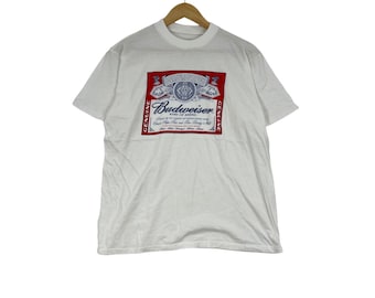 Vintage 1997 Budweiser King of Beers Lizard Graphic T-shirt