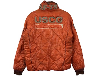 Vintage AVIREX ARMED FORCES Af-75 Uscg Dirty Puffer Jacket - Etsy