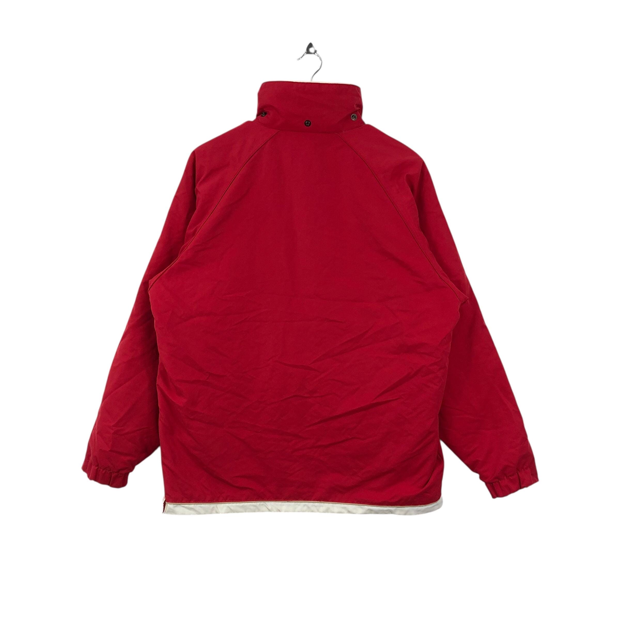 Vintage ELLESSE PERUGIA ITALIA Anorak Kangaroo Pocket Light Jacket