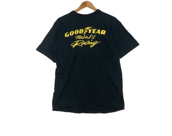 Camiseta vintage GOODYEAR RACING FORMULA 1 dos anos 90