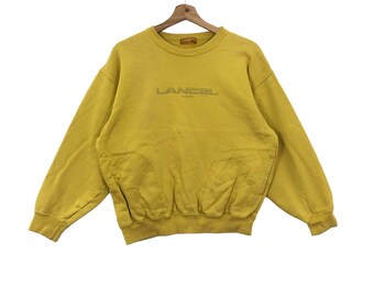 Vintage French Luxury LANCEL PARIS EMBROIDERY Logo Sweatshirt