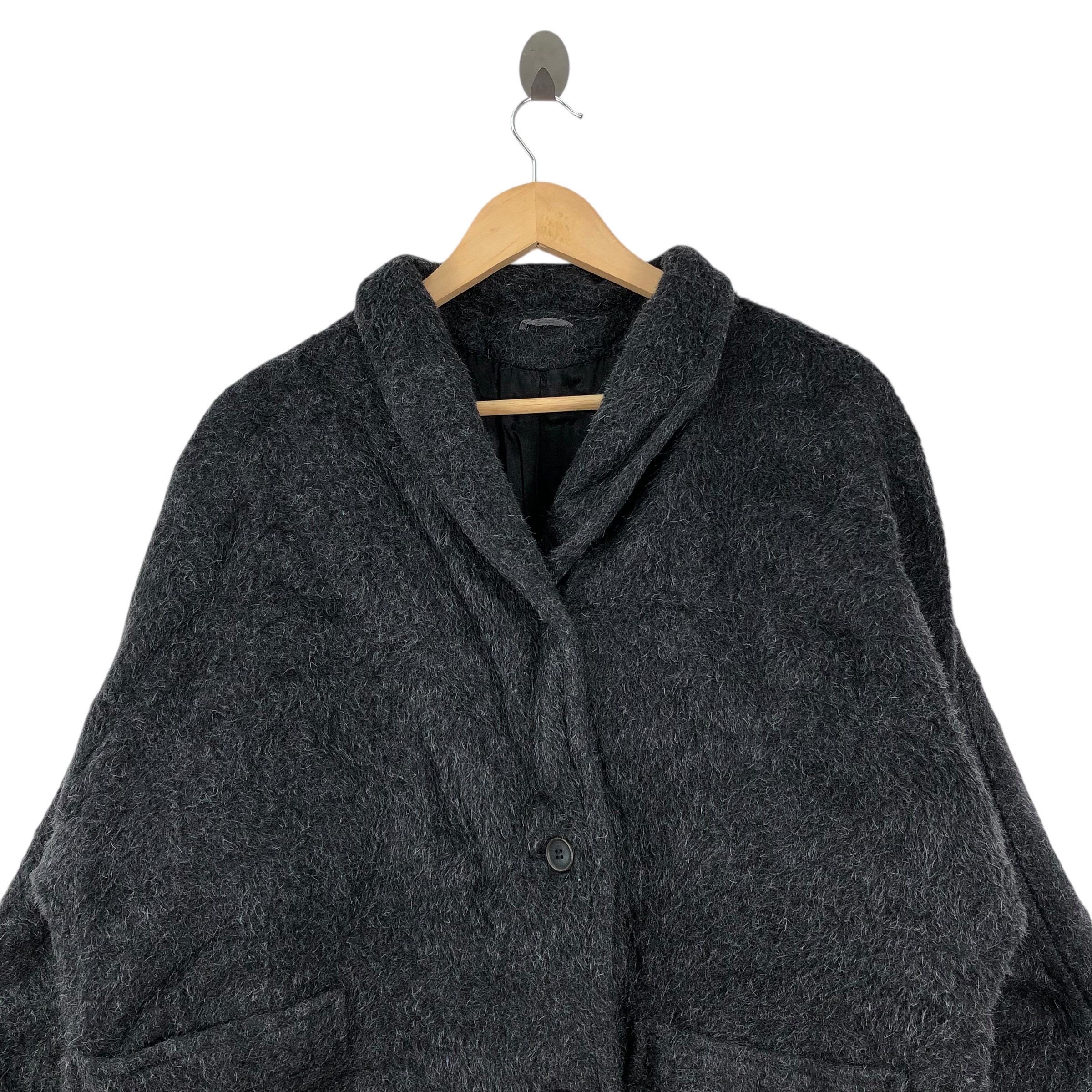 Luxury Italian Designer SPORTMAX MAX MARA Wool Mohair Long Jacket