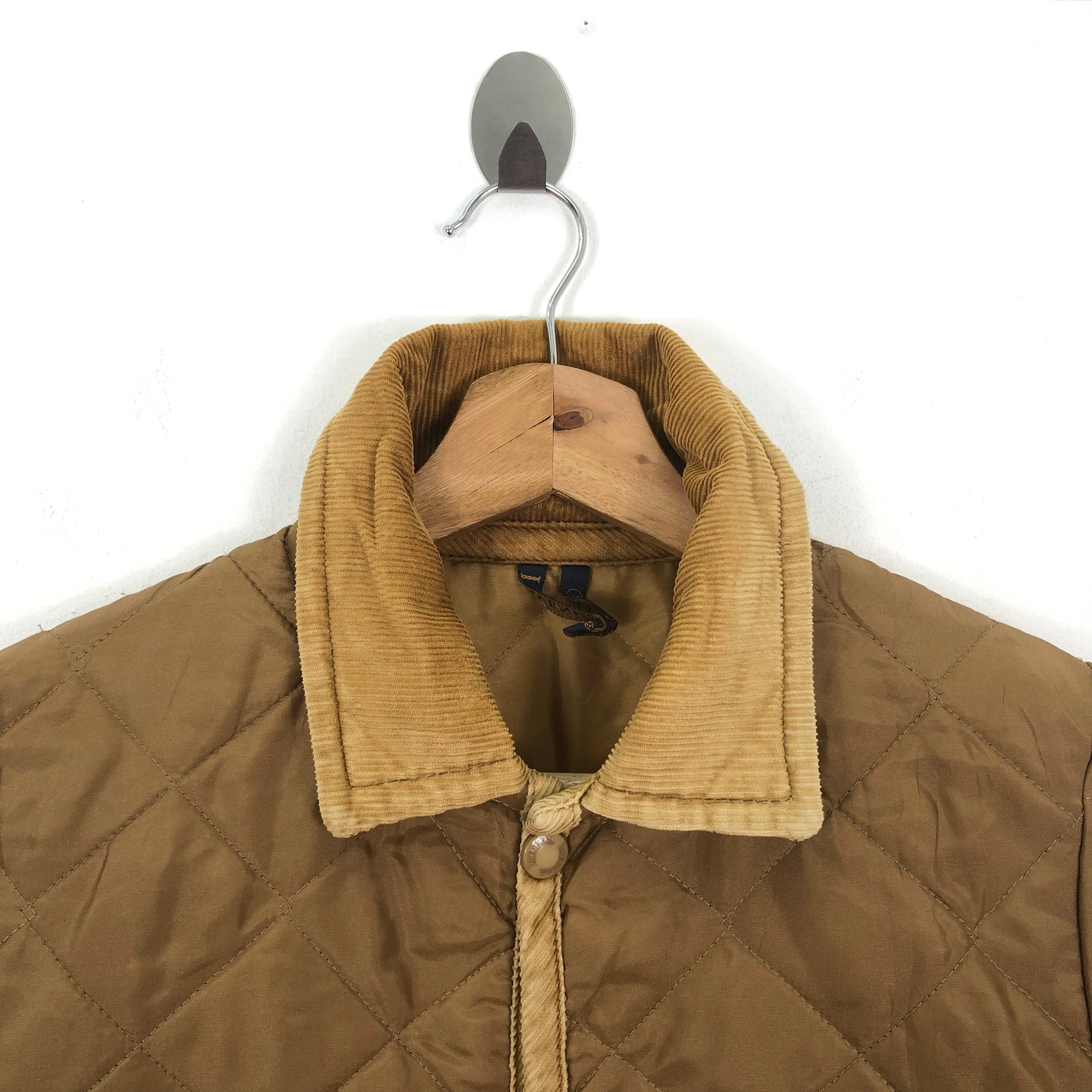 ジャケット・アウター made in ENGLAND lavenham jacket r Vintage Lavenham Made in England Yellow Quilted Jacket Size
