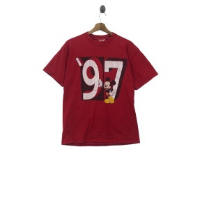 Vintage MICKEY MOUSE Cartoon Disney T-shirt uit 1997