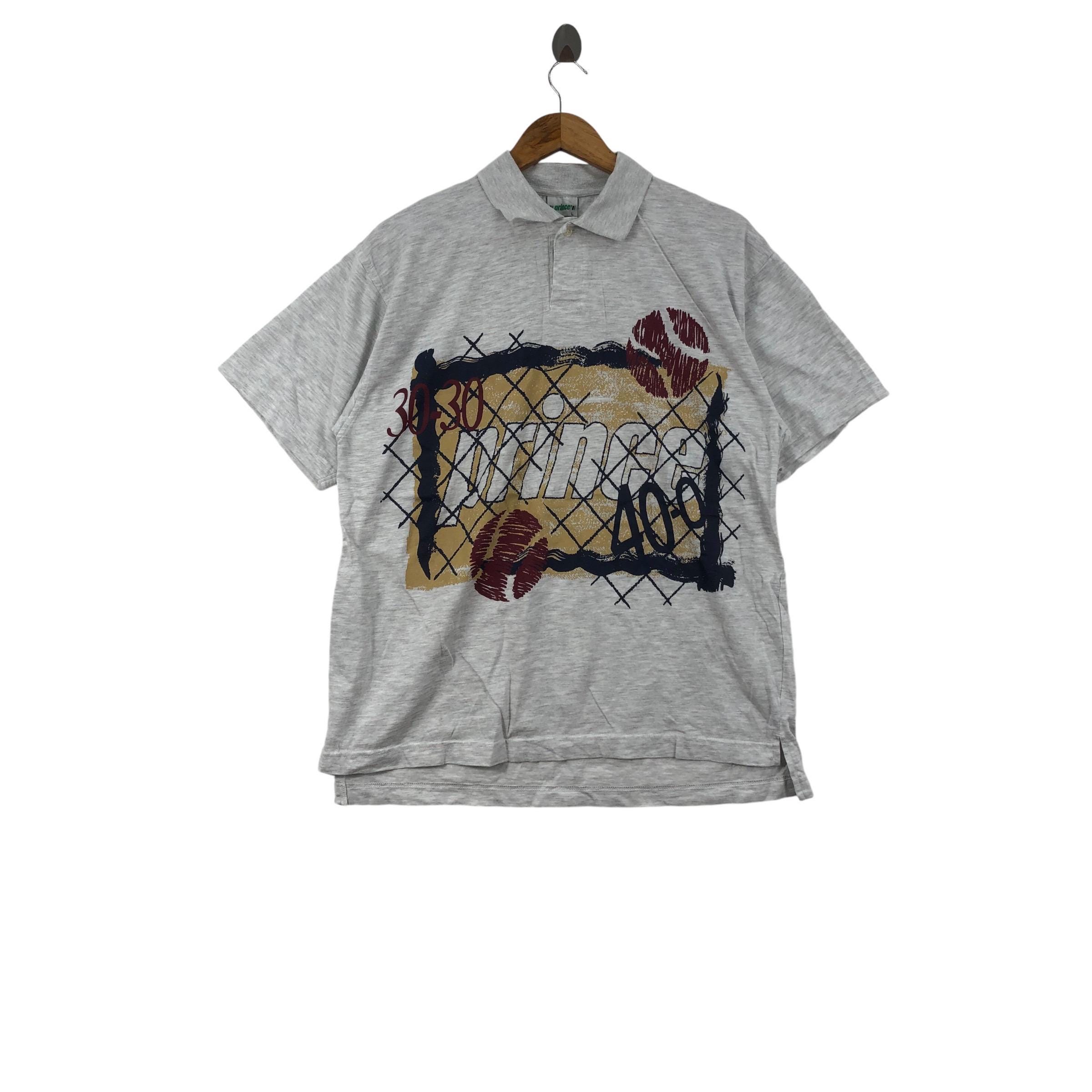 プリンス Tシャツ テニス 90s ヴィンテージ テニスボールプリント M 