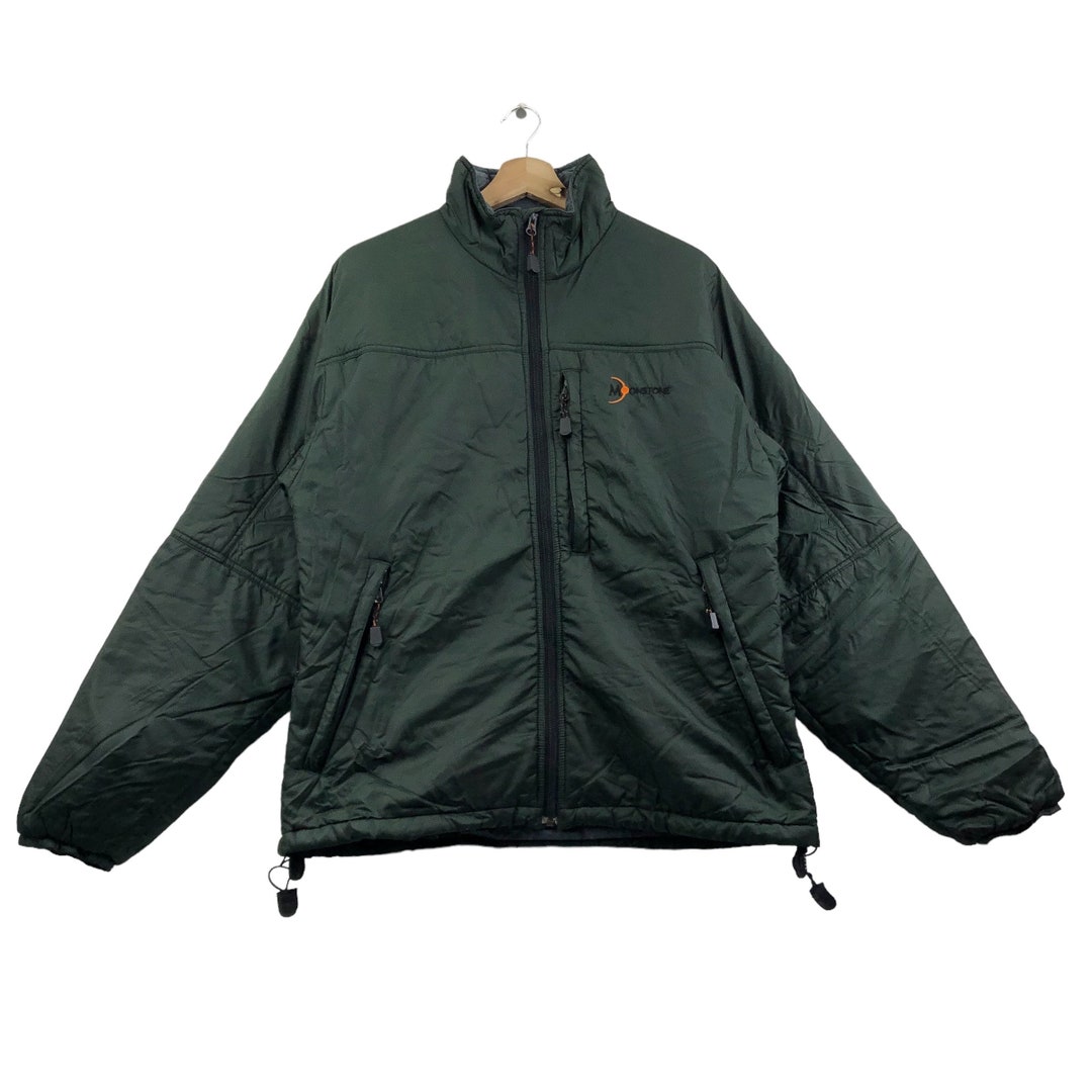 Vintage MOONSTONE M Medium Green Goose Down Fill Puffer