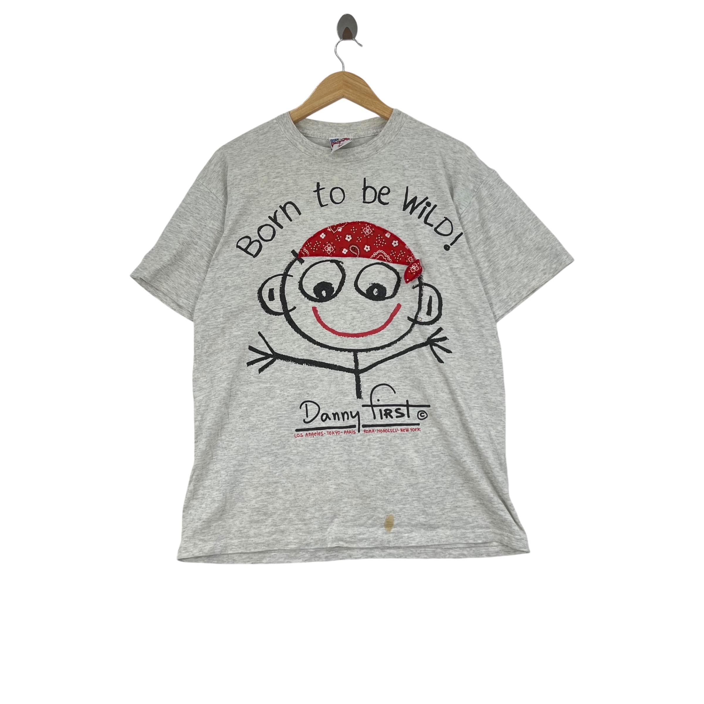 Vintage 90s DANNY FIRST Usa Born to Be Wild T-shirt - Etsy