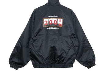 Vintage y2k DUNLOP MILLENNIUM RACING Light Windbreaker Jacket