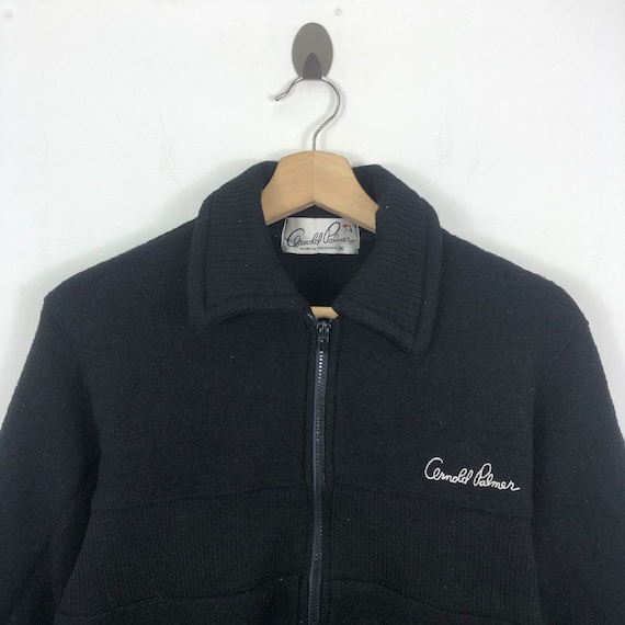 Vintage ARNOLD PALMER WOOL Fully Zipper Sweater Jacket - Etsy