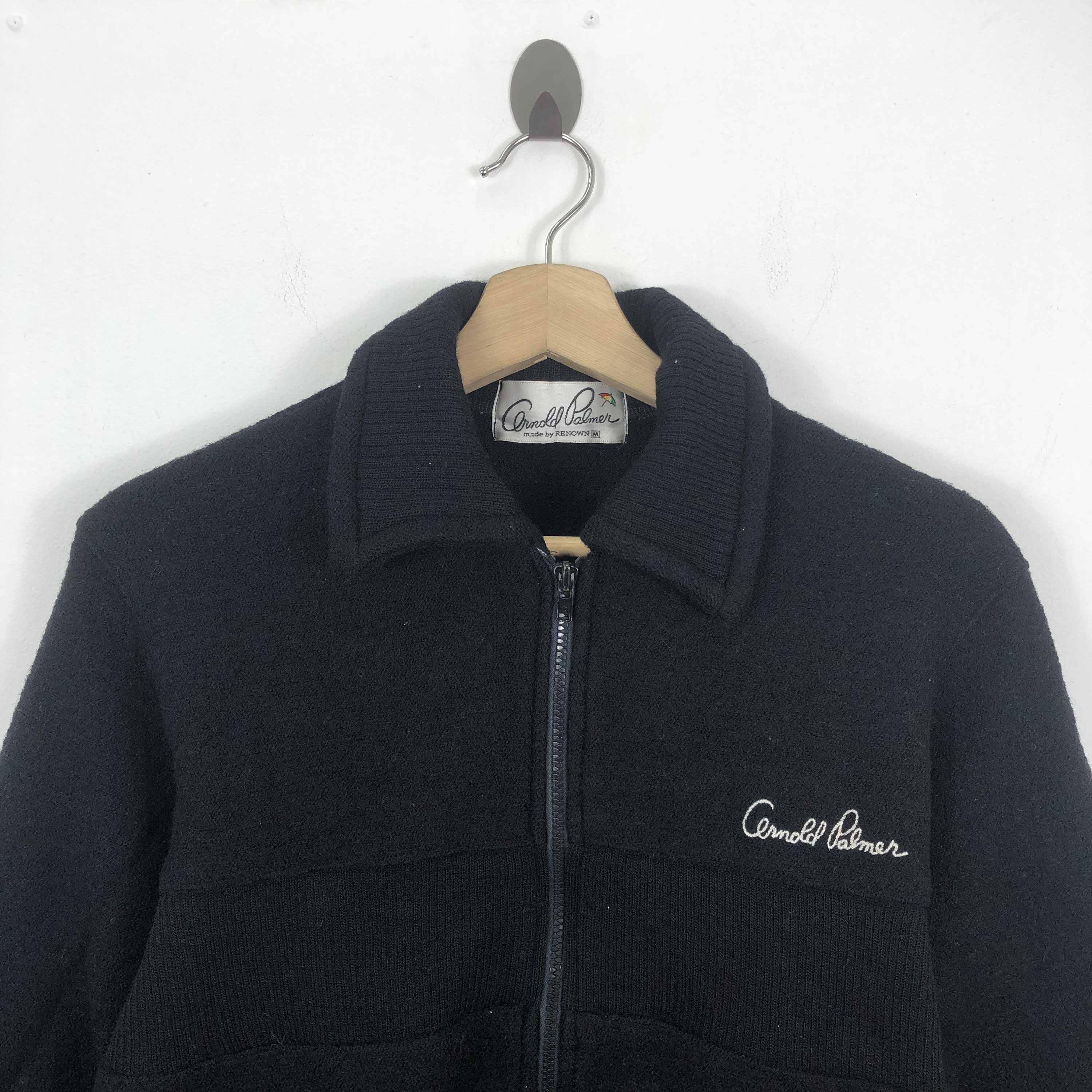 Vintage ARNOLD PALMER WOOL Fully Zipper Sweater Jacket - Etsy