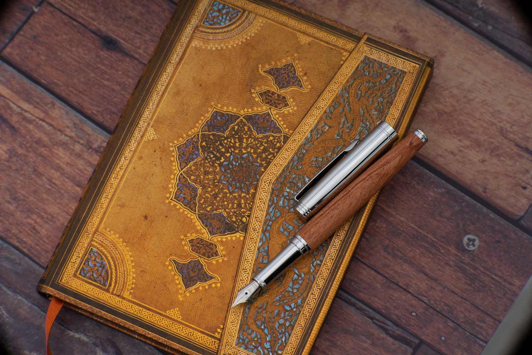 Hörner Legno – Penna stilografica di alta qualità in legno con convertitore, confezione regalo di alta qualità, design di lusso, pennino Made in Germany, penna attraente per uomo e donna