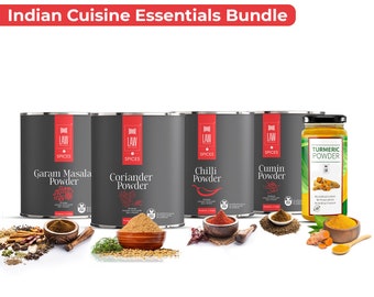Indian Cuisine Essentials Bundle | Indian Spice Set | Indian Cooking Spices | Starter Spices Set | Basic Spices Bundle |