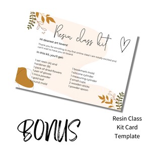 Resin Care Card Boho