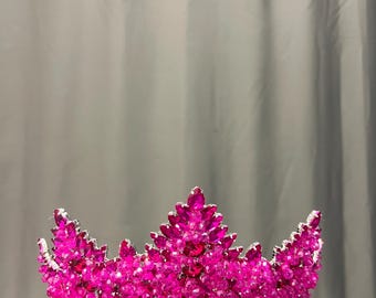 Hot Pink Quinceanera Crown: Bridal Wedding Tiara