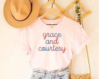 Montessori Teacher Shirt, Grace and Courtesy, Montessori Tshirt, Montessori t shirt, Montessori Teacher Gift, Moveable Alphabet