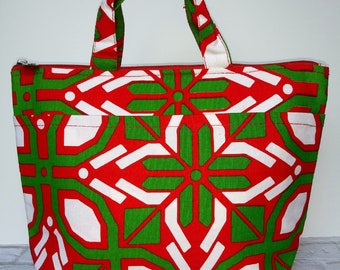 Monogrammed Insulated Lunch Tote, Embroidered Custom Bag, Gift for Women