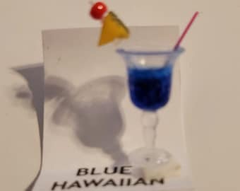 Casa de muñecas a escala 1/12 Hawaiana Azul