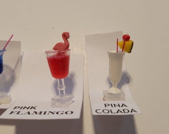 1/12 scale tropical drinks