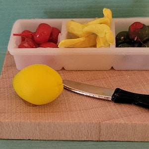 Dollhouse bar garnish caddy