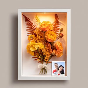 Wedding Bridal Bouquet Preservation, Wedding Day Flower preservation, Floral Preservation, Preserve Wedding Bouquet, Polaroid Photo Box