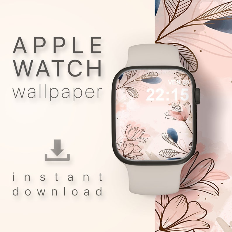Aesthetic Apple Watch Background Floral Wallpaper Iwatch Screen Apple
