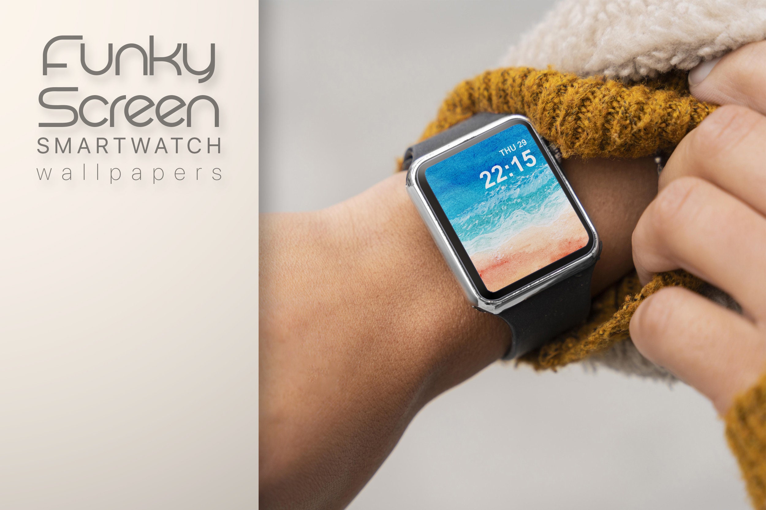 Apple Watch Wallpaper Beach Painting Apple Watch Face Abstract