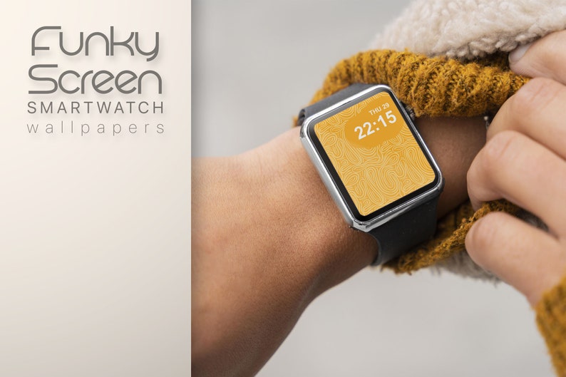 Colorful Apple Watch Wallpaper Set of 3 Apple Watch Face Bundle, Red