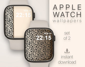 Leopard Print Apple Watch Wallpaper Tier print Apple-Uhr Zubehör Gepard Apple Watch Apple Watch Pink Leopard Zifferblatt Design