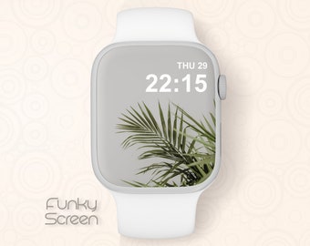 Boho Watch screen Wallpaper, Summer Apple Watch Face, House plant lover Apple watch Wallpaper Apple watch home screen digital image download